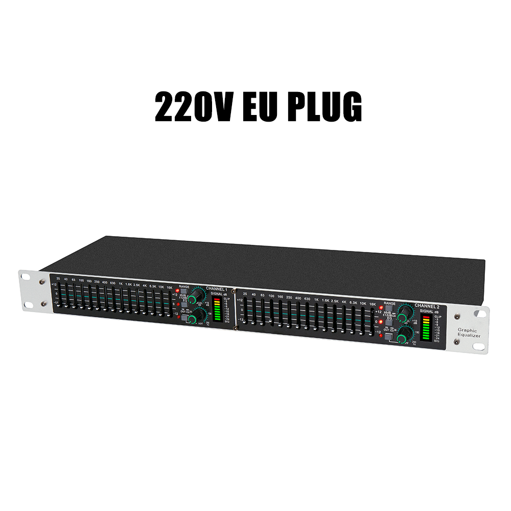 Audio Music Equalizer - Eq215 Dual 15-Band Graphic Equalizer Active