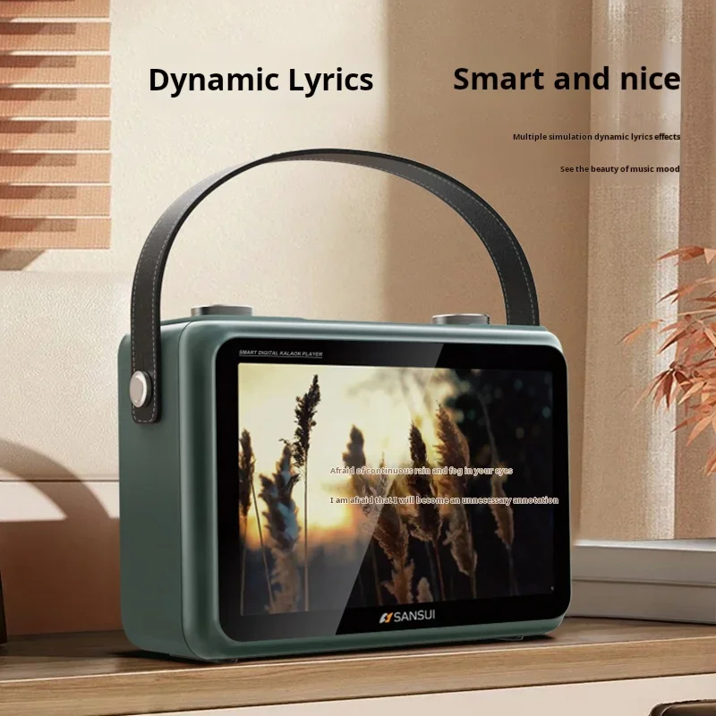 Audio Music To Lyrics - SANSUI K115 Video Karaoke Bluetooth Speaker