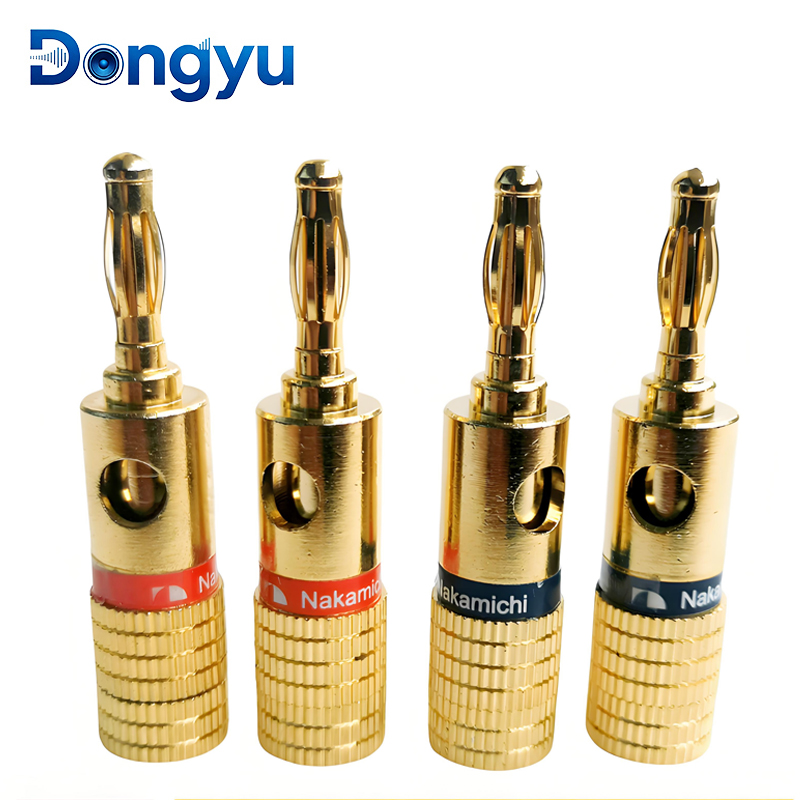Audio Music To Video - 4MM Nakamichi Banana Connector Plugs Jack