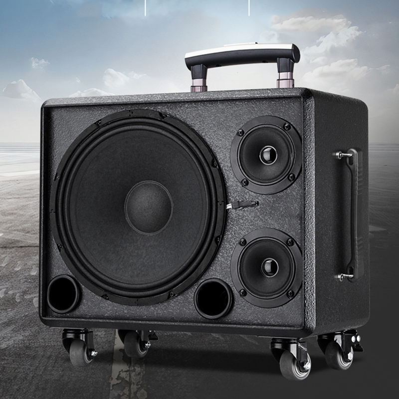 Music Song Audio - Outdoor Drawbar Speakers Portable LoudSpeaker Blueteeth