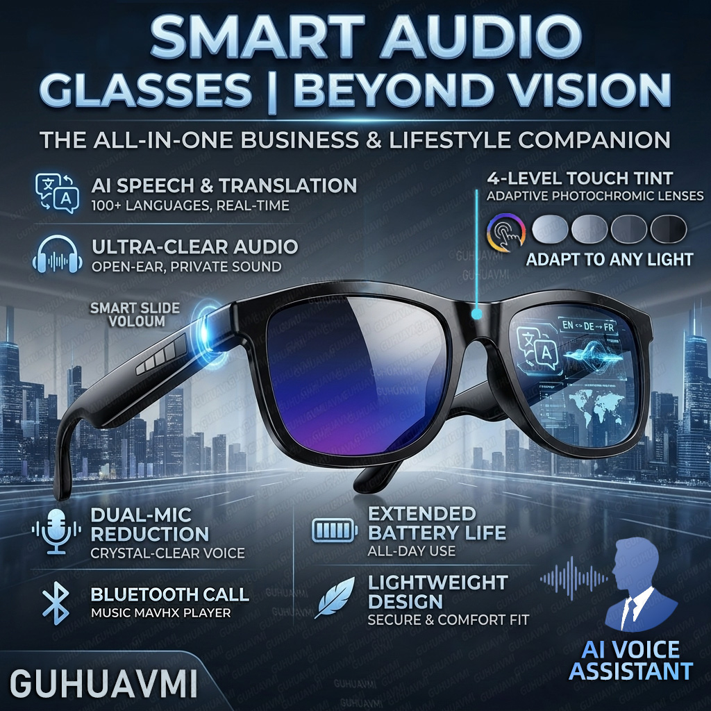 Audio Music Arabic - New Touch-Color Change Smart Audio Glasses