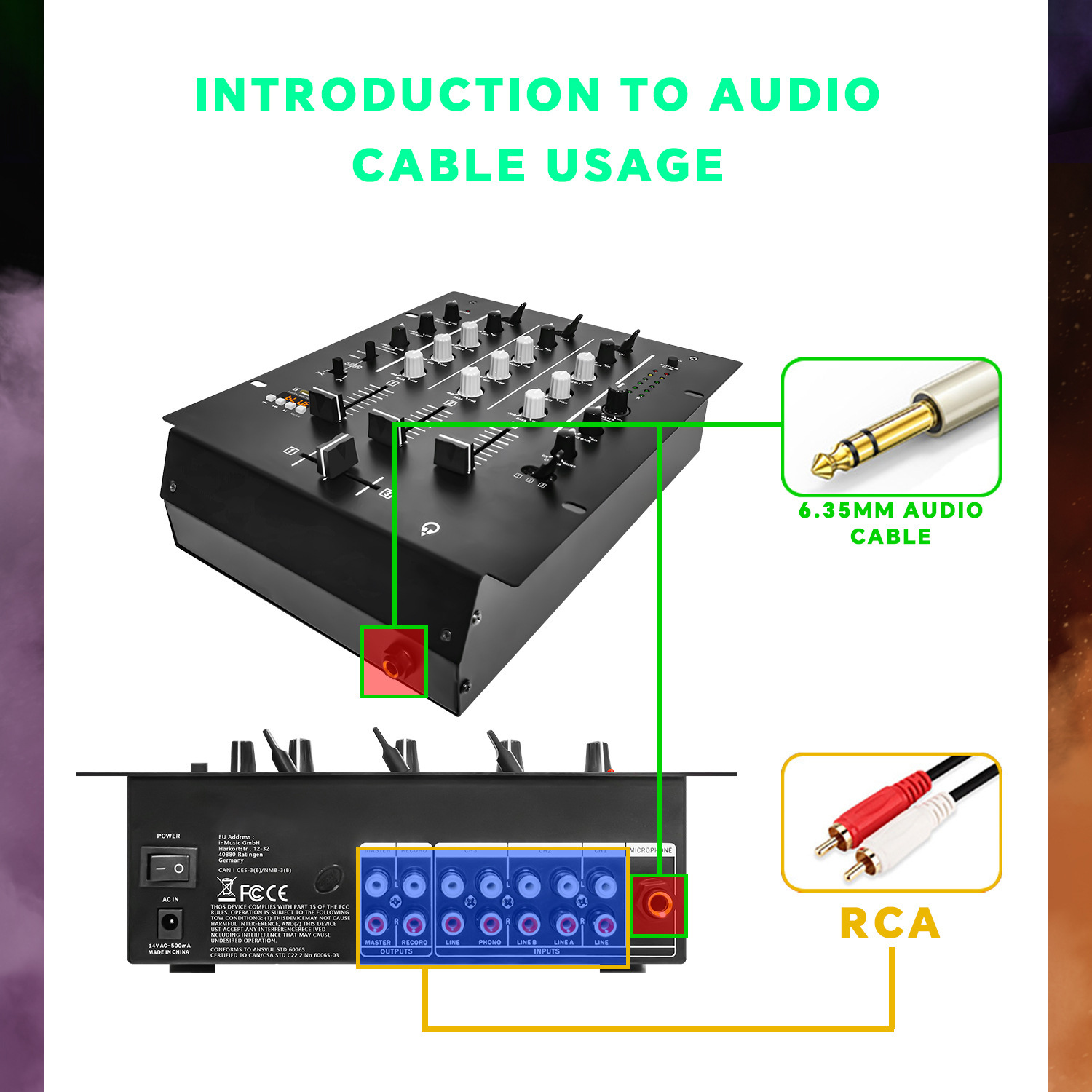 4-Channel DJ Mixer, Profession - đánh giá và giá Audio Mixer 4 Channel