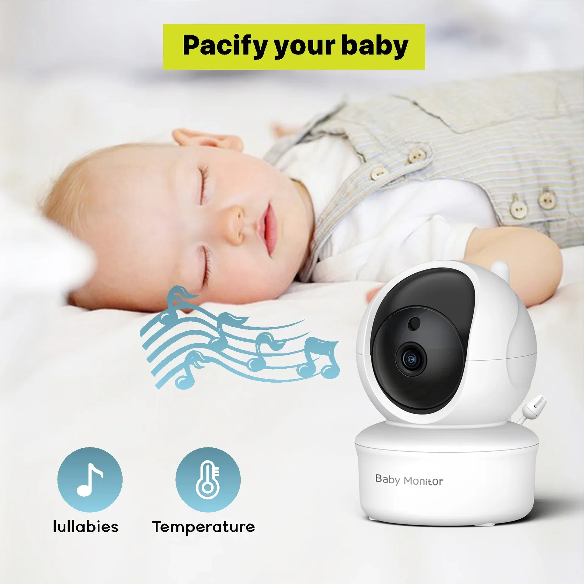 5.0 Inch Video Baby Monitor Wi - đánh giá và giá Audio Music To Video