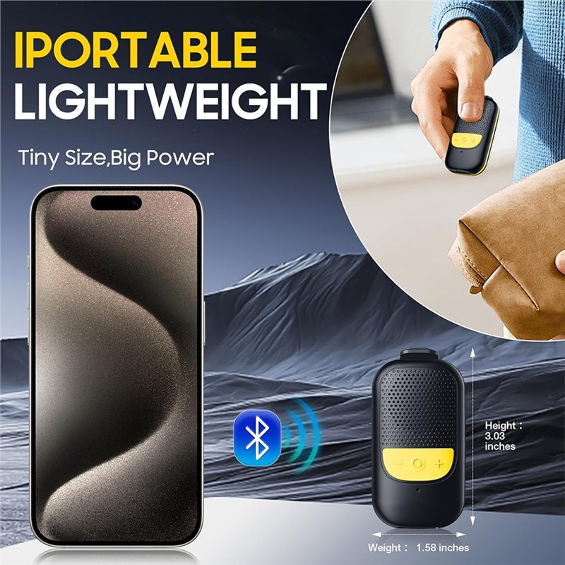 B68C Clip-On Portable Bluetoot - đánh giá và giá Audio Music Online Free