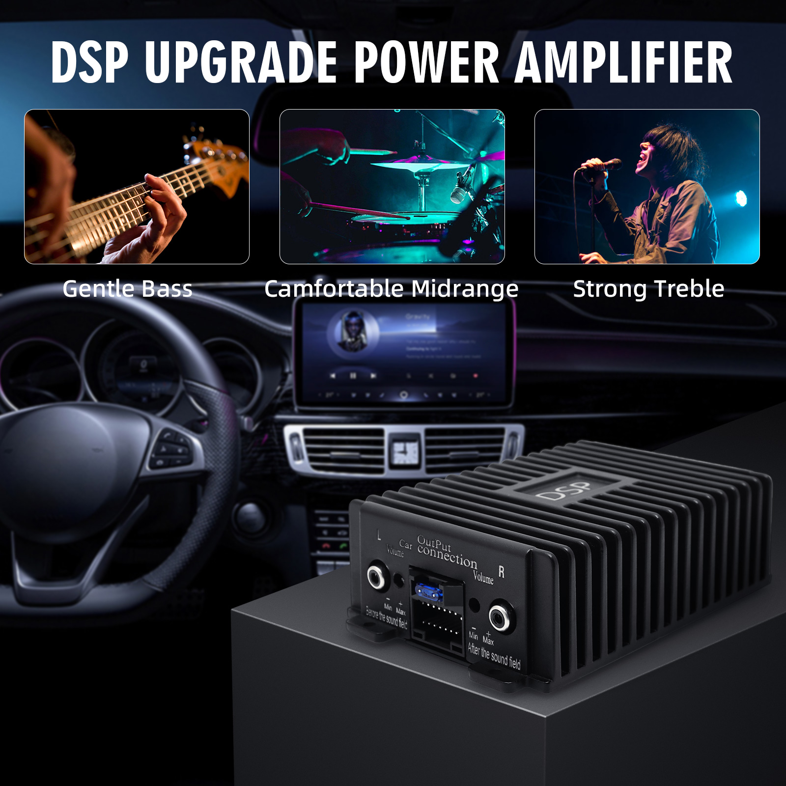 Car DSP 4 Channel Radio Amplif - đánh giá và giá Audio Music Equalizer