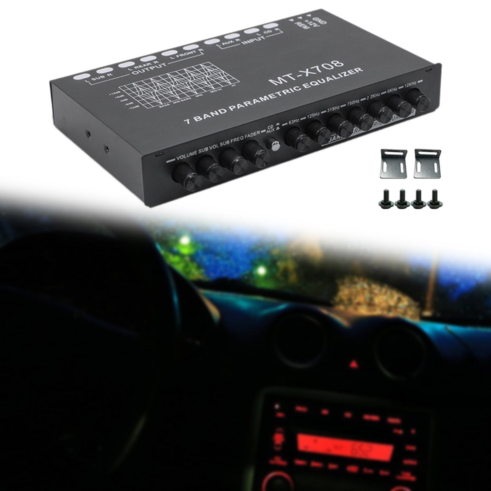 7 Band EQ Equalizer DC 12V Sub - đánh giá và giá Audio Music Equalizer