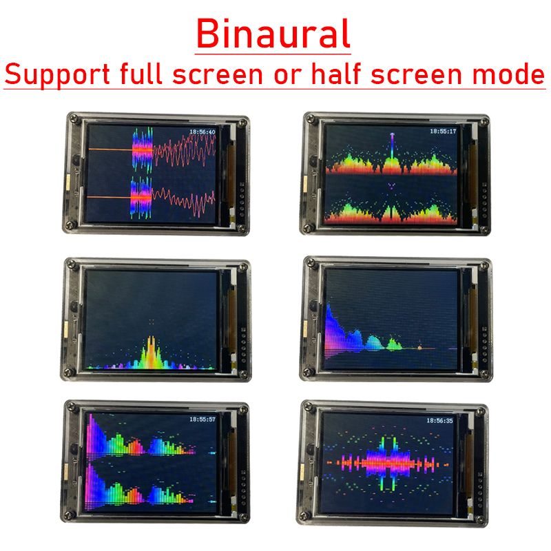 2.6 Inche IPS LCD Music Spectr - đánh giá và giá Audio Music Equalizer