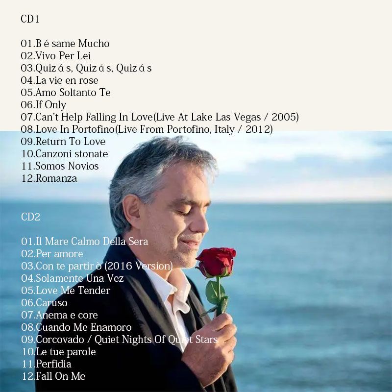 Andrea Bocelli My Love Songs C - đánh giá và giá Music Song Audio