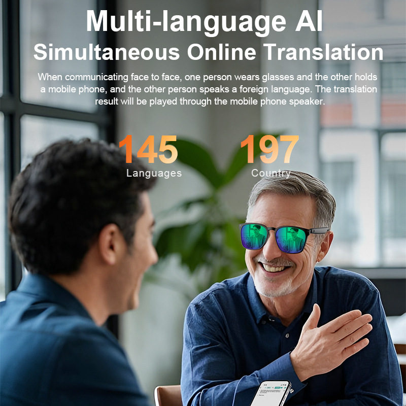 Ai smart bluetooth glasses off - đánh giá và giá Audio Music To Video