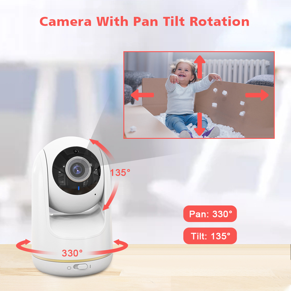 VB803 Baby Monitor 5 Inch 720P - đánh giá và giá Audio Music To Video