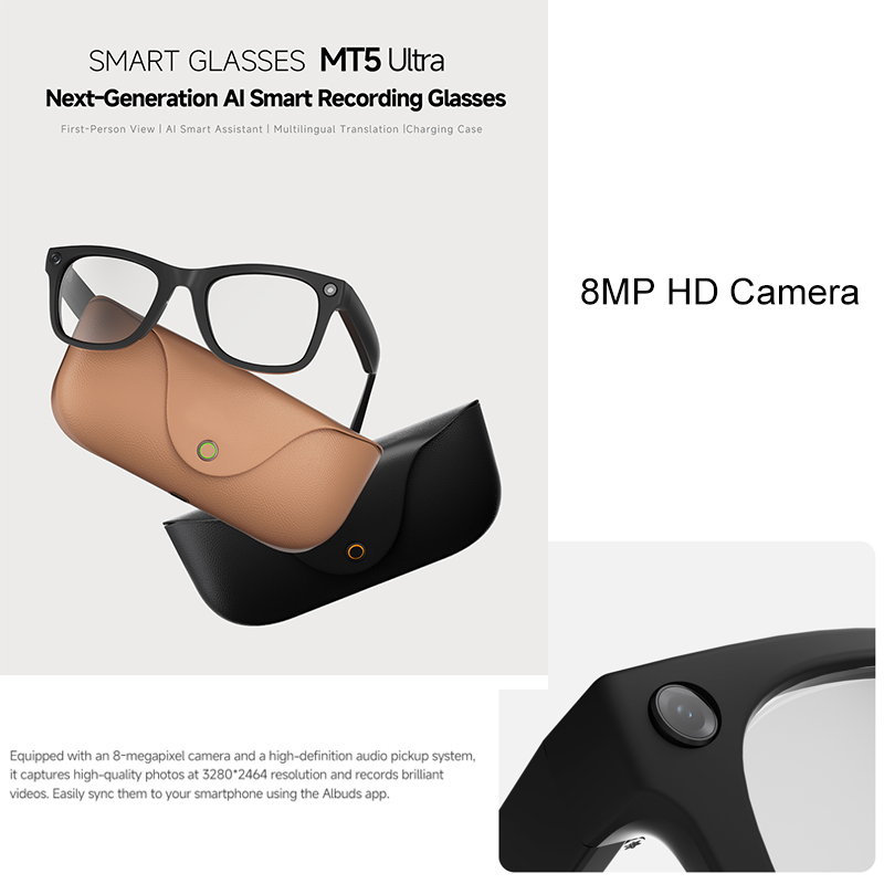 2026 AI smart Glasses HD 800W  - đánh giá và giá Audio Music Arabic
