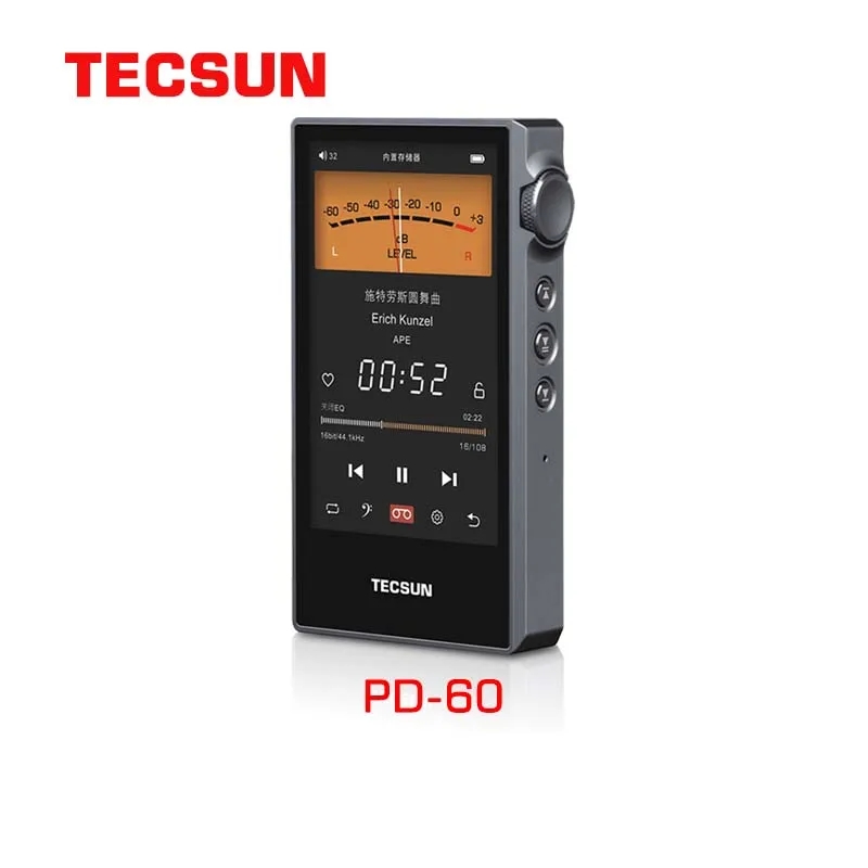 Tecsun PD-60 4 inch IPS touch  - đánh giá và giá Audio Music Equalizer