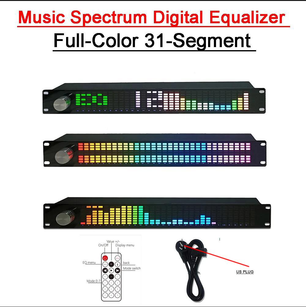 1.5U Music Spectrum Digital Eq - đánh giá và giá Audio Music Equalizer
