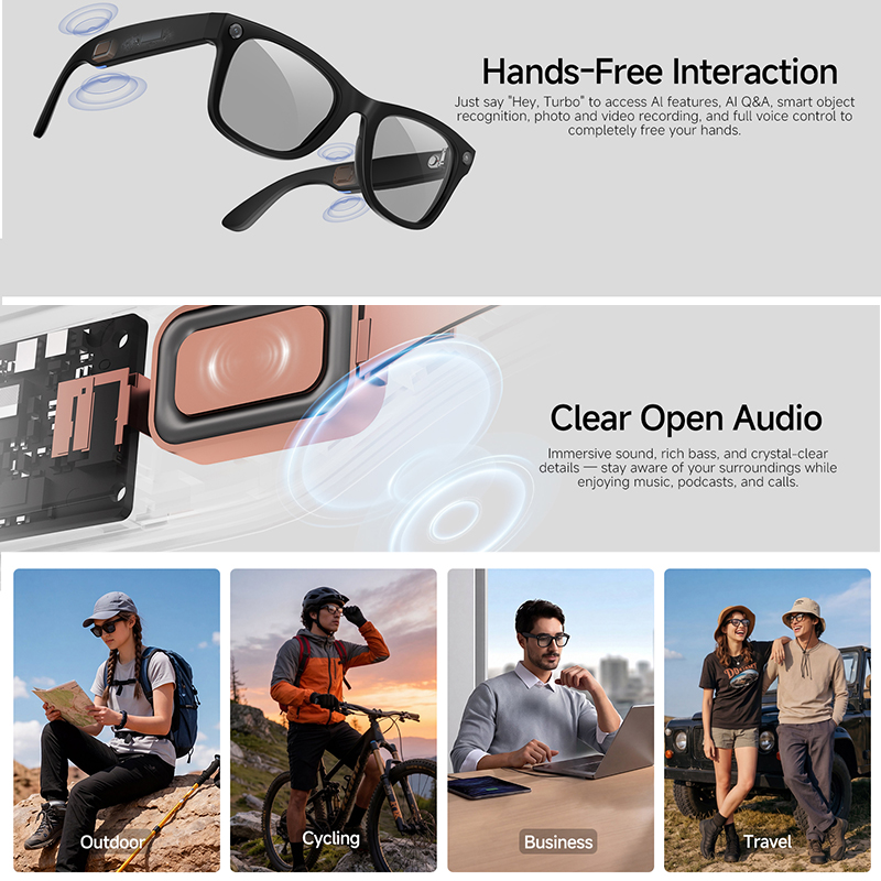 2026 New AI Smart Glasses 8MP  - đánh giá và giá Audio Music Arabic