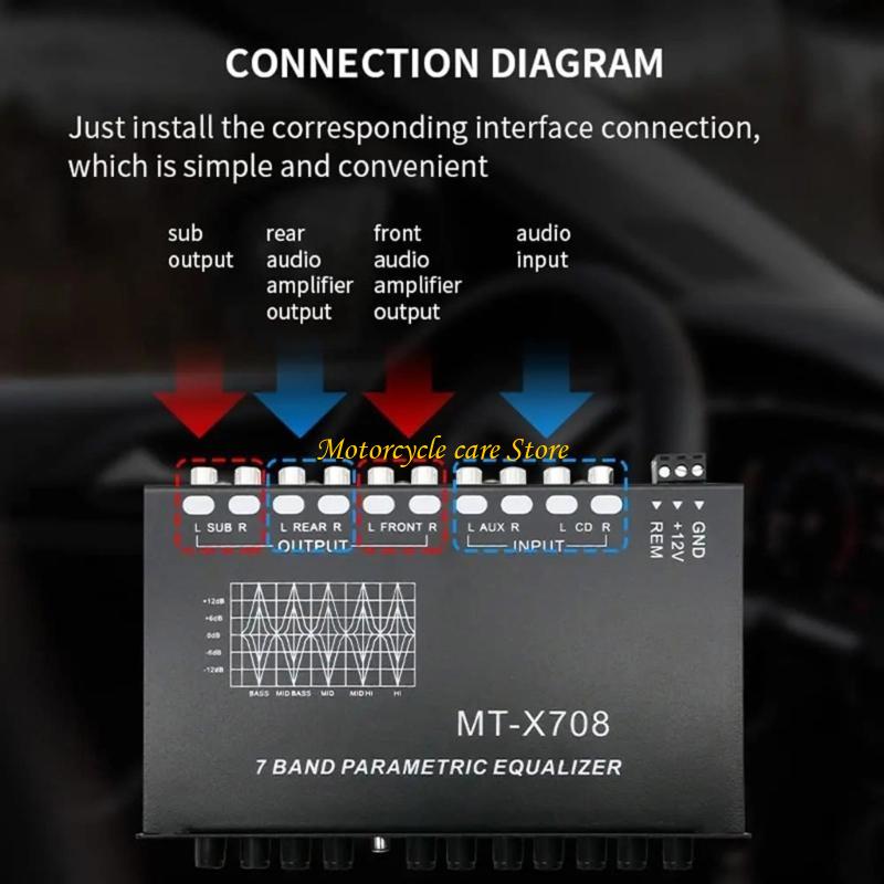 U75F 7 Band Car Stereo Bộ cân  - đánh giá và giá Audio Music Equalizer