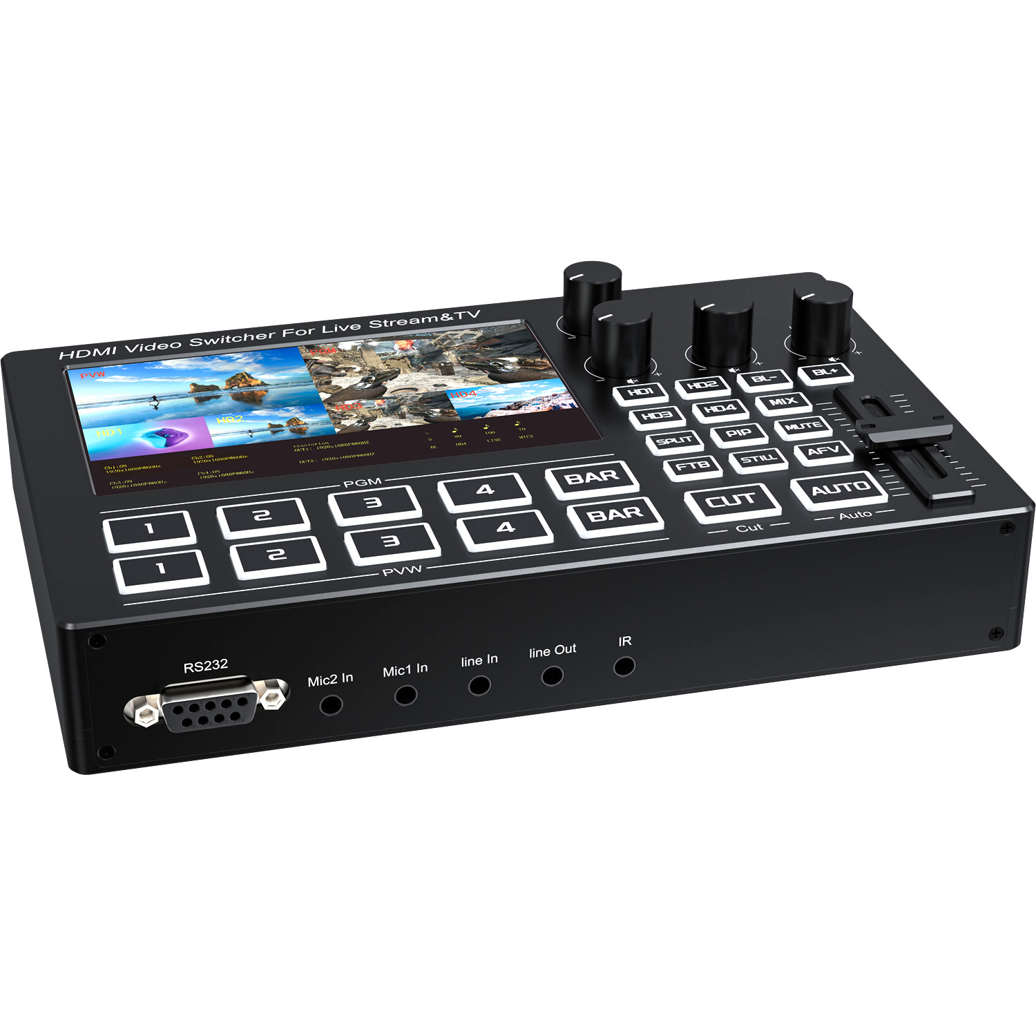 1080P 4 Channel HDMI Live Stre - đánh giá và giá Audio Mixer 4 Channel