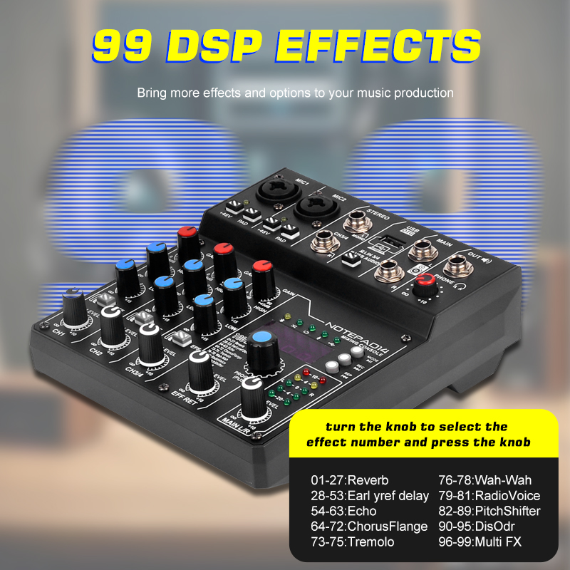 Factory Direct NXG AD14 4-Chan - đánh giá và giá Audio Mixer 4 Channel