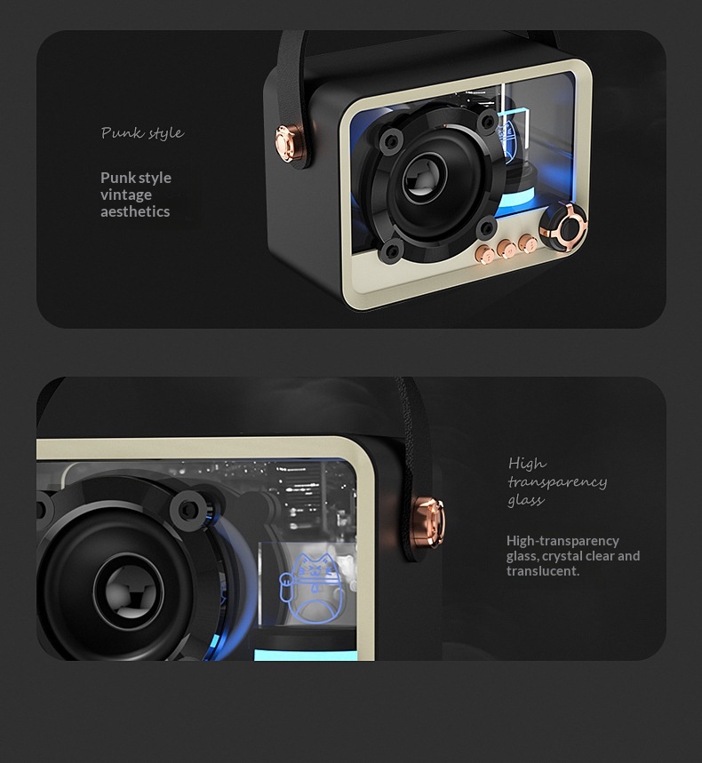 Transparent Wireless Speaker M - đánh giá và giá Audio Music Equalizer